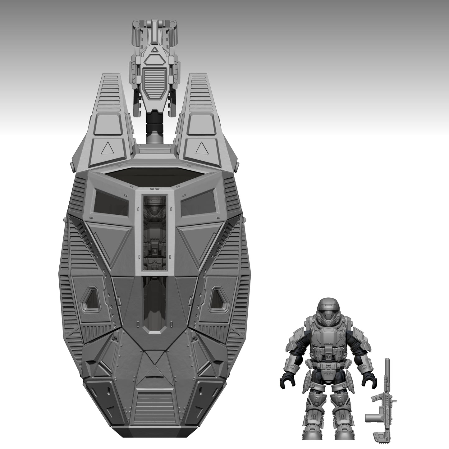 MCX Scaled Halo ODST Drop Pod