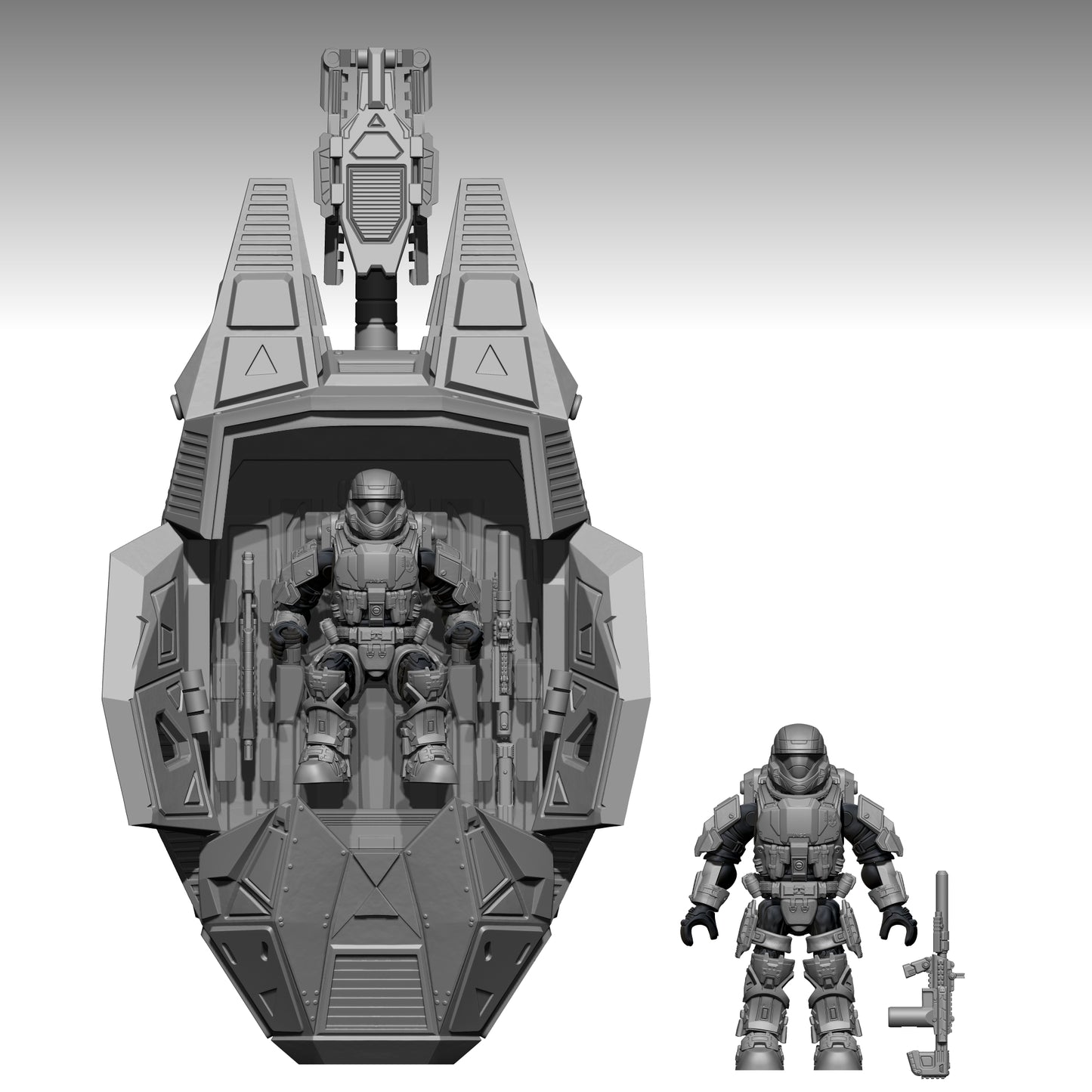 MCX Scaled Halo ODST Drop Pod